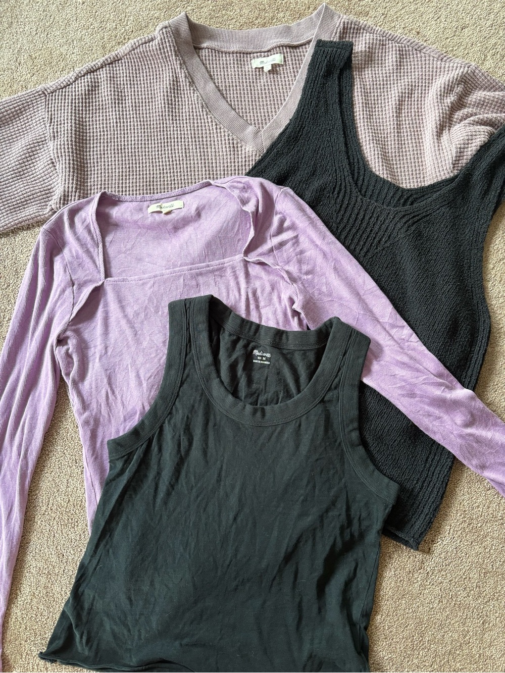 Madewell Women’s Lot Set Bundle 4 tops tanks size medium VGUC